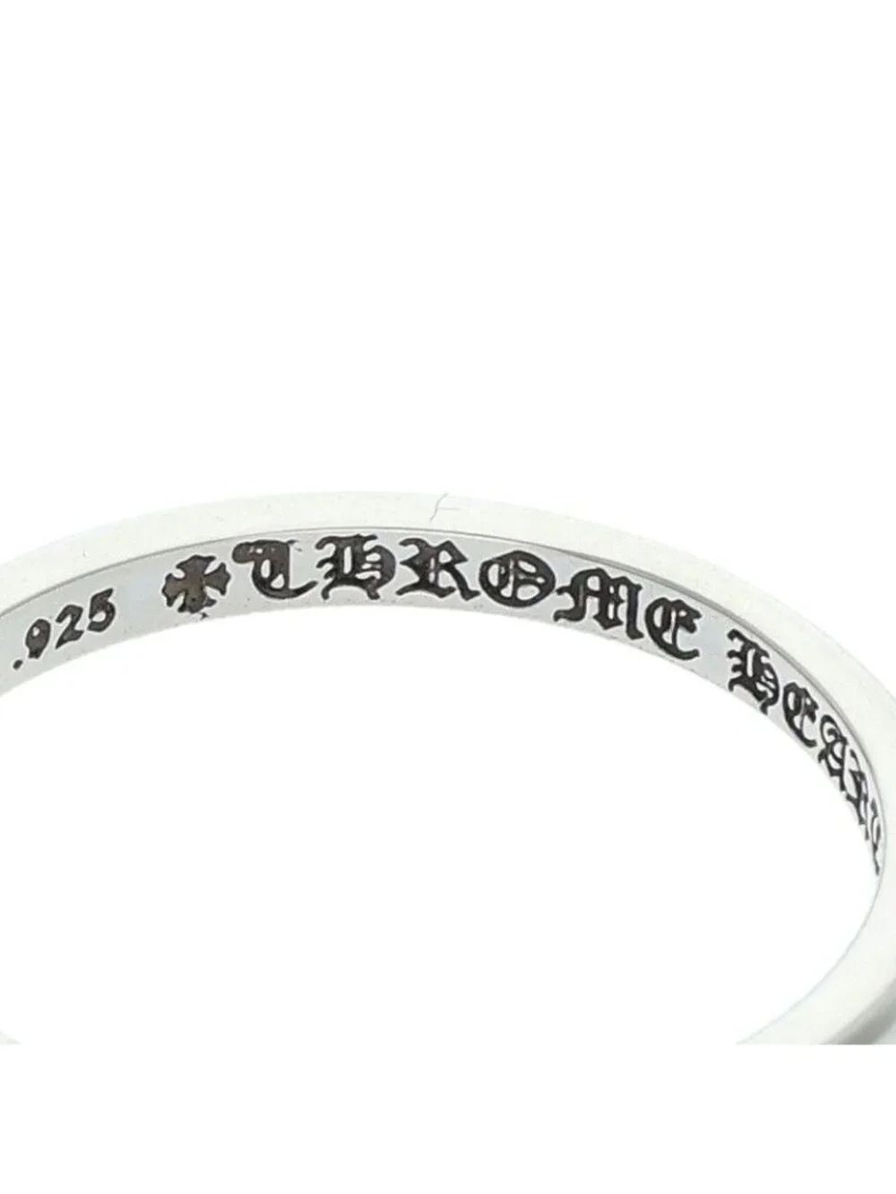Chrome Hearts Stack Drop Bead Silver Ring